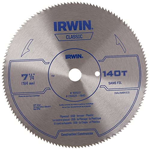 IRWIN Tools Classic Series Steel Corded Circular Saw Blade, 7 ...