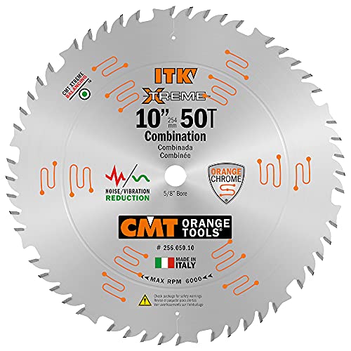 CMT 256.050.10 ITK XTreme Industrial Combination Saw Blade, 10-Inch x ...